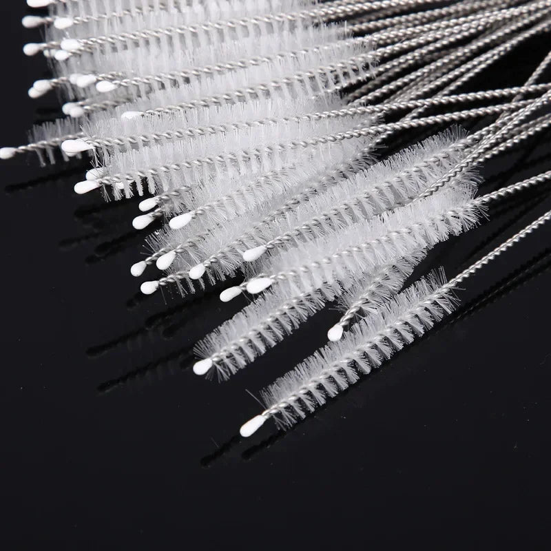 Straw Cleaning Brush Kit – Nylon & Steel Long Brushes for Bottles