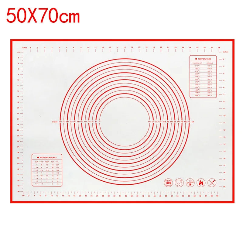 Silicone Baking Mat – Non-Stick Kneading Pad for Dough & Pizza