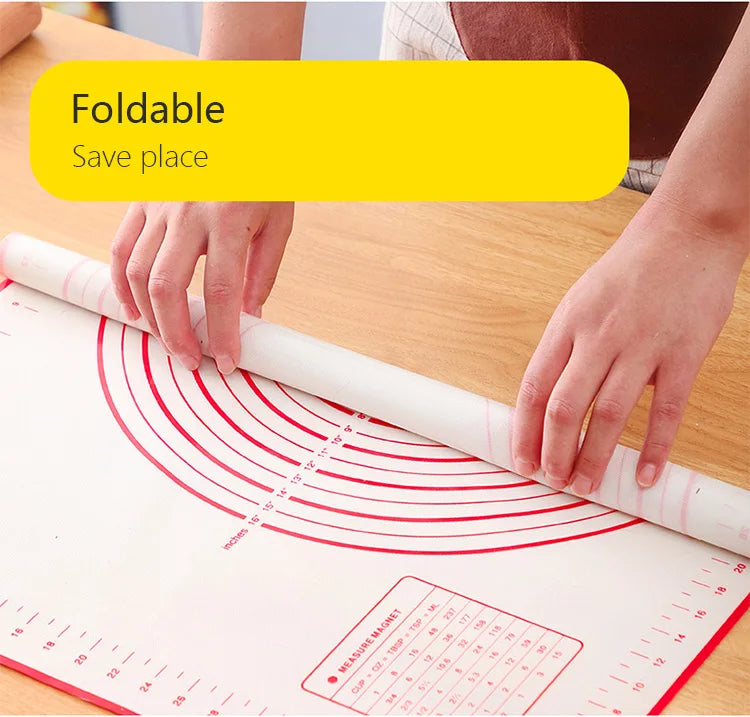 Silicone Baking Mat – Non-Stick Kneading Pad for Dough & Pizza