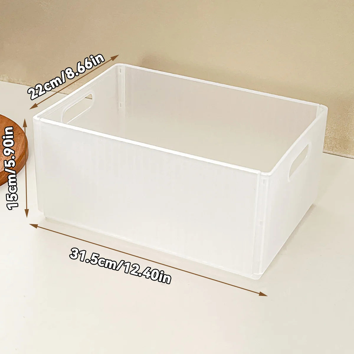 WORTHBUY Folding Fridge Organizer – Pull-Out Fruit & Veggie Box