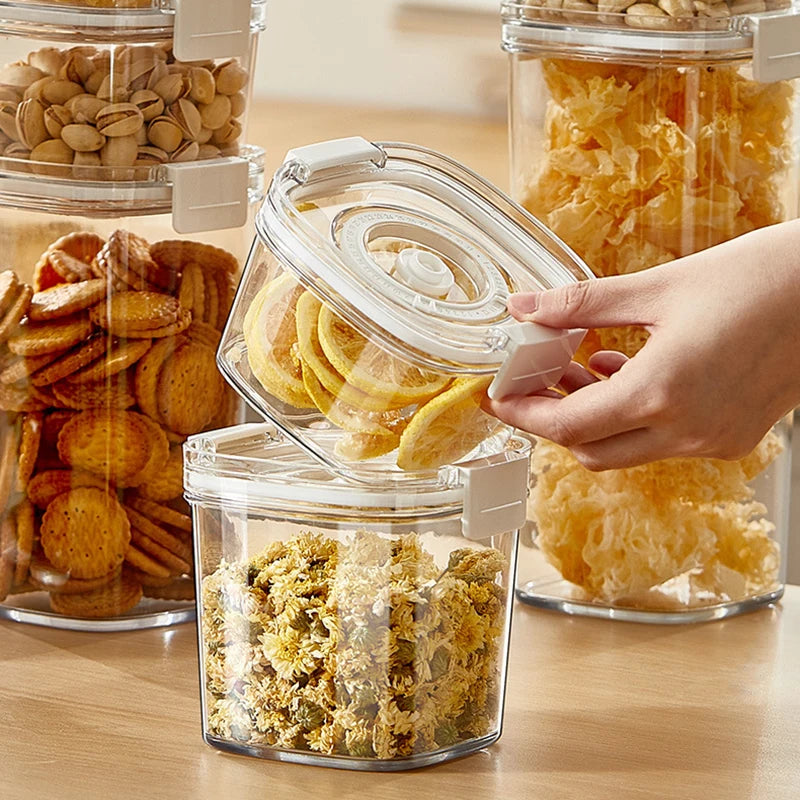 Electric Vacuum Sealed Container – Moisture-Proof Coffee & Rice Jar