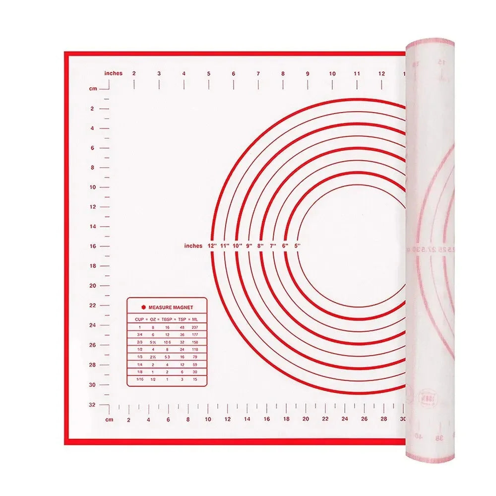 Silicone Baking Mat – Non-Stick Kneading Pad for Dough & Pizza