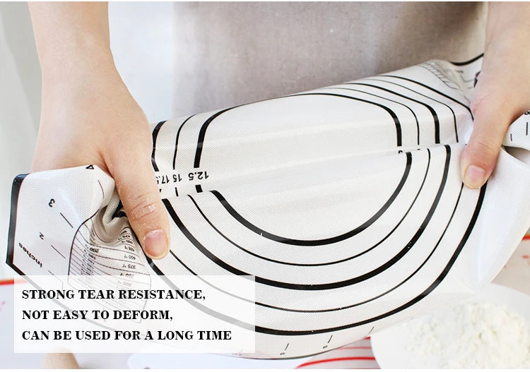Silicone Baking Mat – Non-Stick Kneading Pad for Dough & Pizza