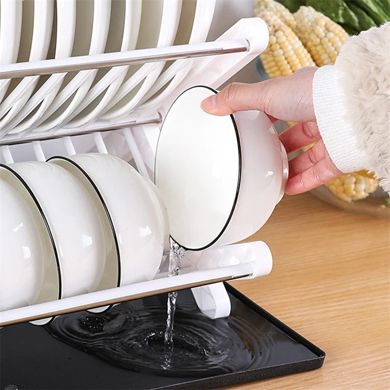 djustable Sink Dish Drying Rack – Kitchen Organizer Shelf