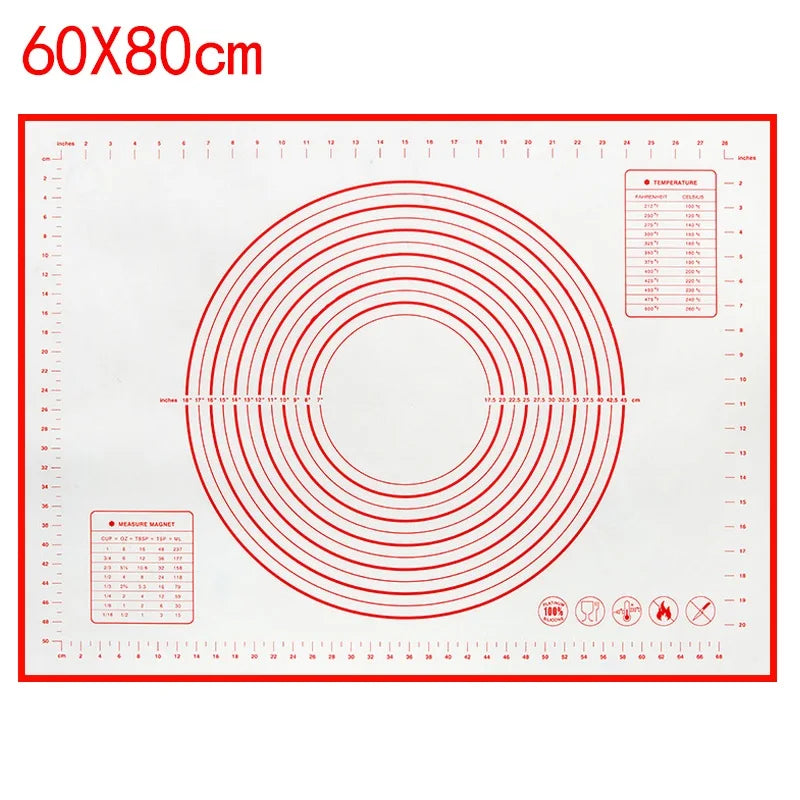 Silicone Baking Mat – Non-Stick Kneading Pad for Dough & Pizza