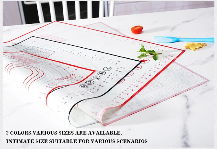 Silicone Baking Mat – Non-Stick Kneading Pad for Dough & Pizza