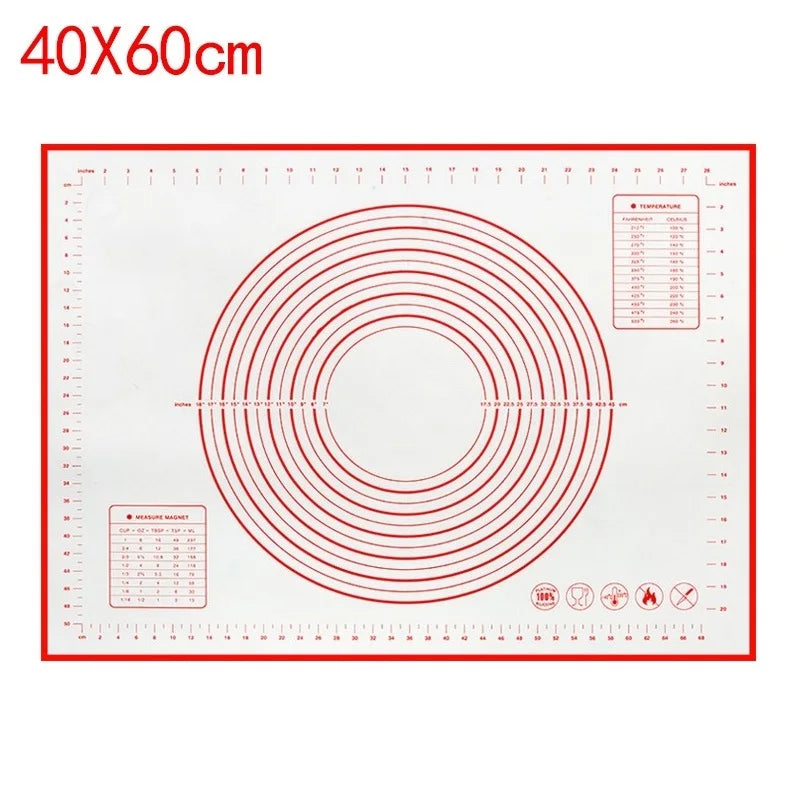 Silicone Baking Mat – Non-Stick Kneading Pad for Dough & Pizza