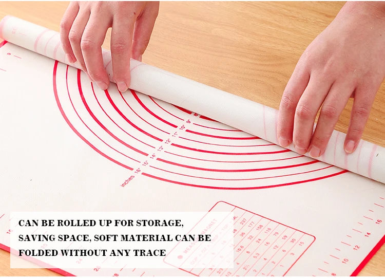 Silicone Baking Mat – Non-Stick Kneading Pad for Dough & Pizza