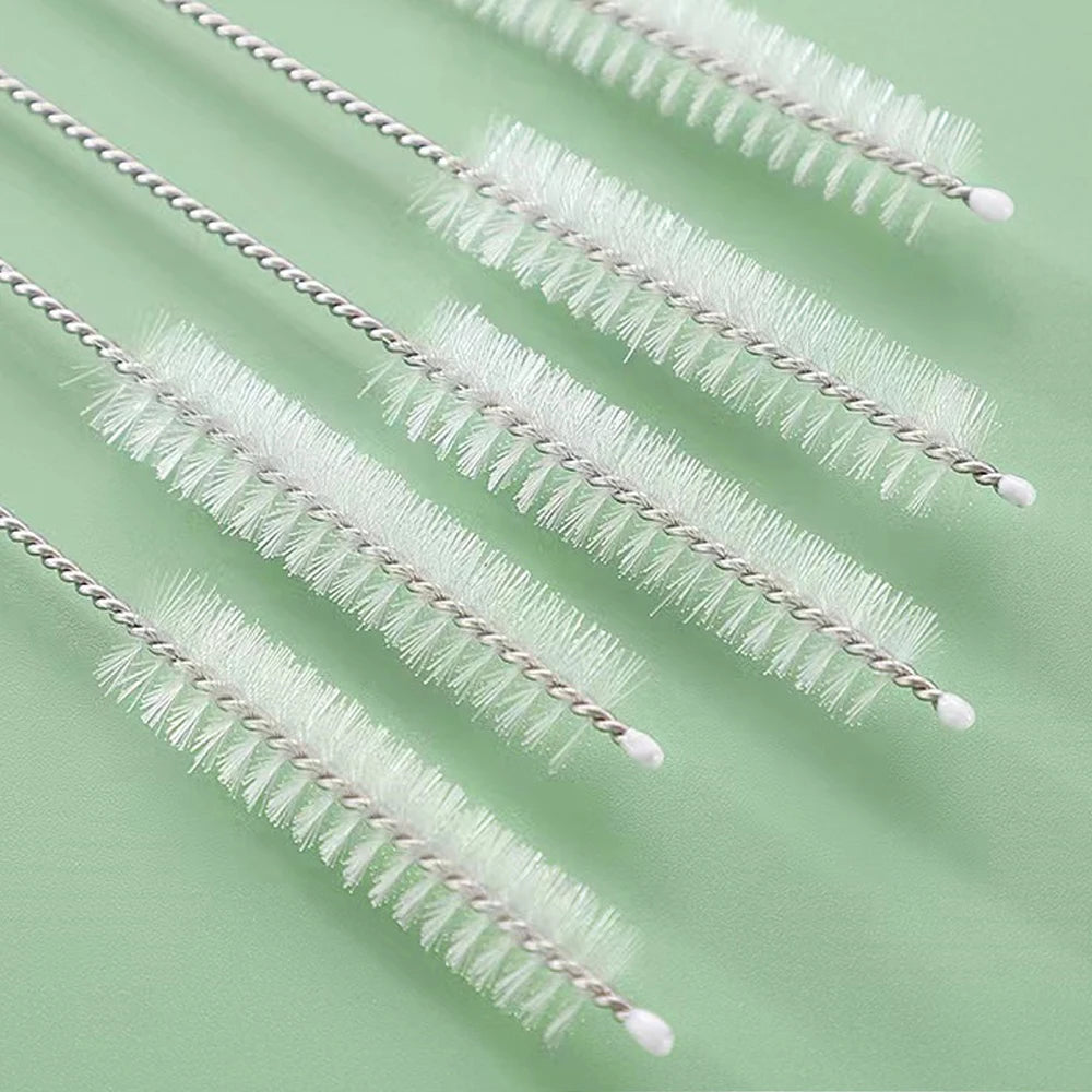 Straw Cleaning Brush Kit – Nylon & Steel Long Brushes for Bottles