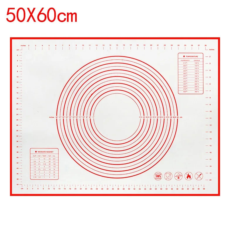Silicone Baking Mat – Non-Stick Kneading Pad for Dough & Pizza