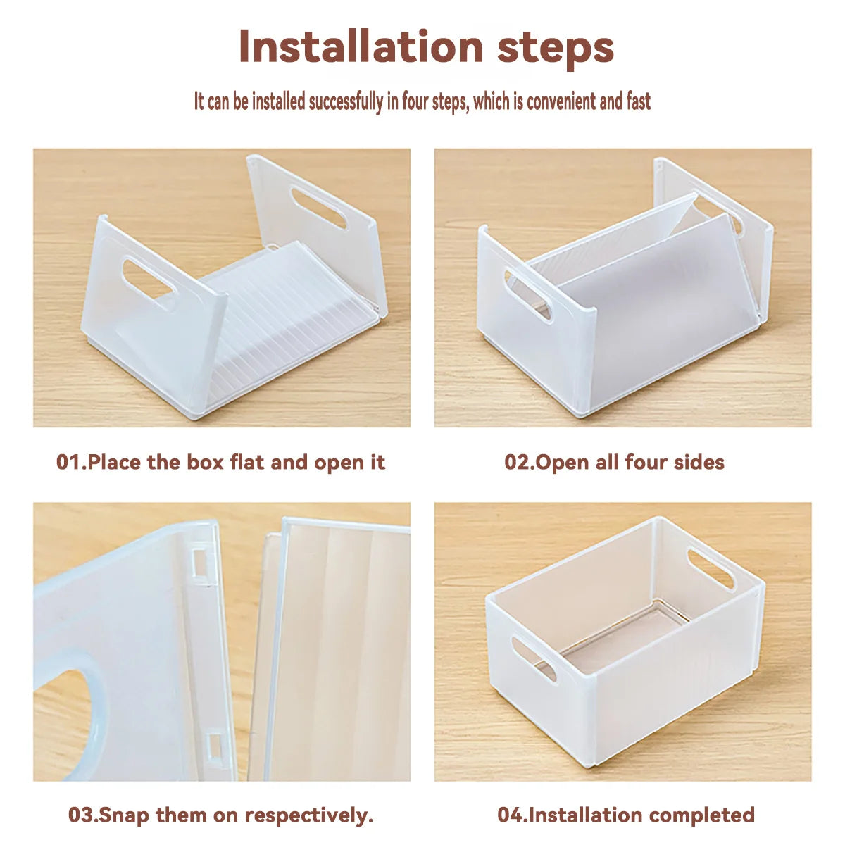 WORTHBUY Folding Fridge Organizer – Pull-Out Fruit & Veggie Box