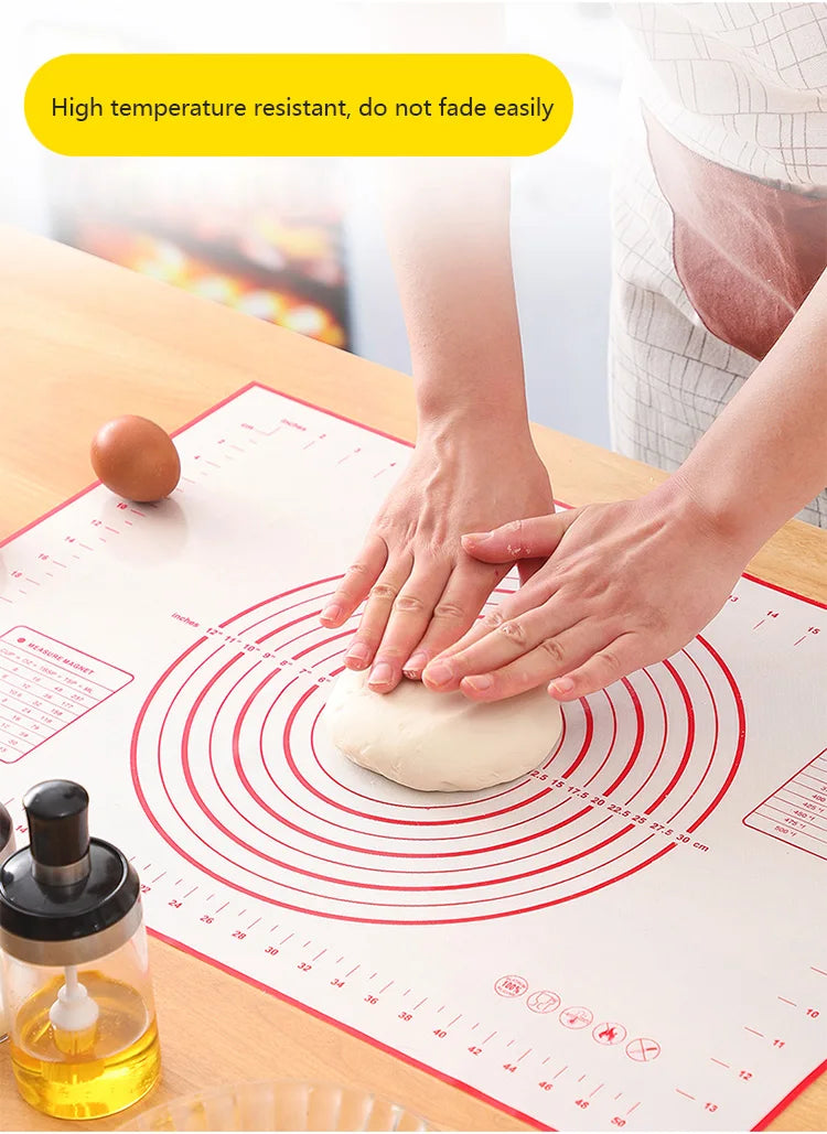 Silicone Baking Mat – Non-Stick Kneading Pad for Dough & Pizza