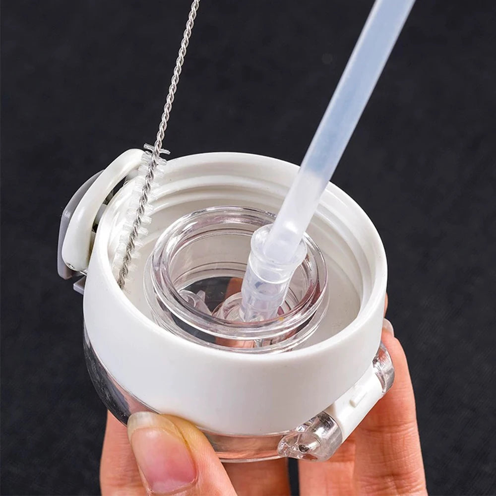 Straw Cleaning Brush Kit – Nylon & Steel Long Brushes for Bottles