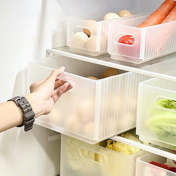 WORTHBUY Folding Fridge Organizer – Pull-Out Fruit & Veggie Box