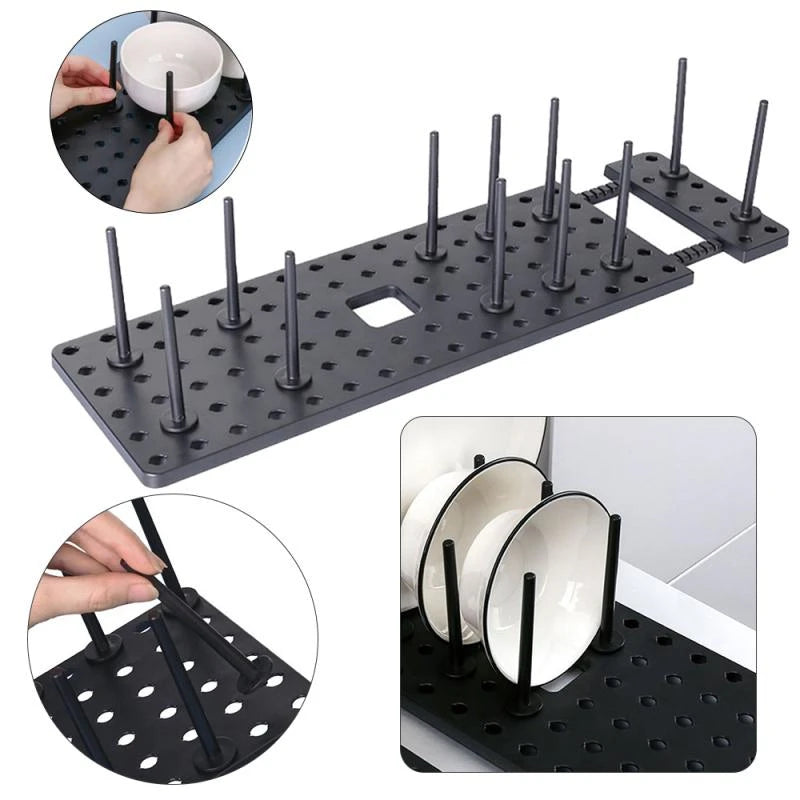 djustable Sink Dish Drying Rack – Kitchen Organizer Shelf